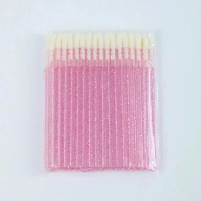 50pcs Disposable Lip Brushes Eyelash Applicator Mascara Wands Brush Lipstickers Wands  Makeup Tools EyelashExtension Supplies