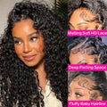 13x6 Glueless Lace Front Wigs Human Hair 7x6 Glueless Closure Wig Pre Plucked 13x4 HD Lace Frontal Burmese Curly Wig 220 Density