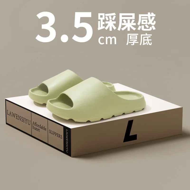 Coconut Slippers Cloud Thick-soled Sandals Summer Fashion Soft Bottom Beach Men Slippers Women's Sandals EVA Slides