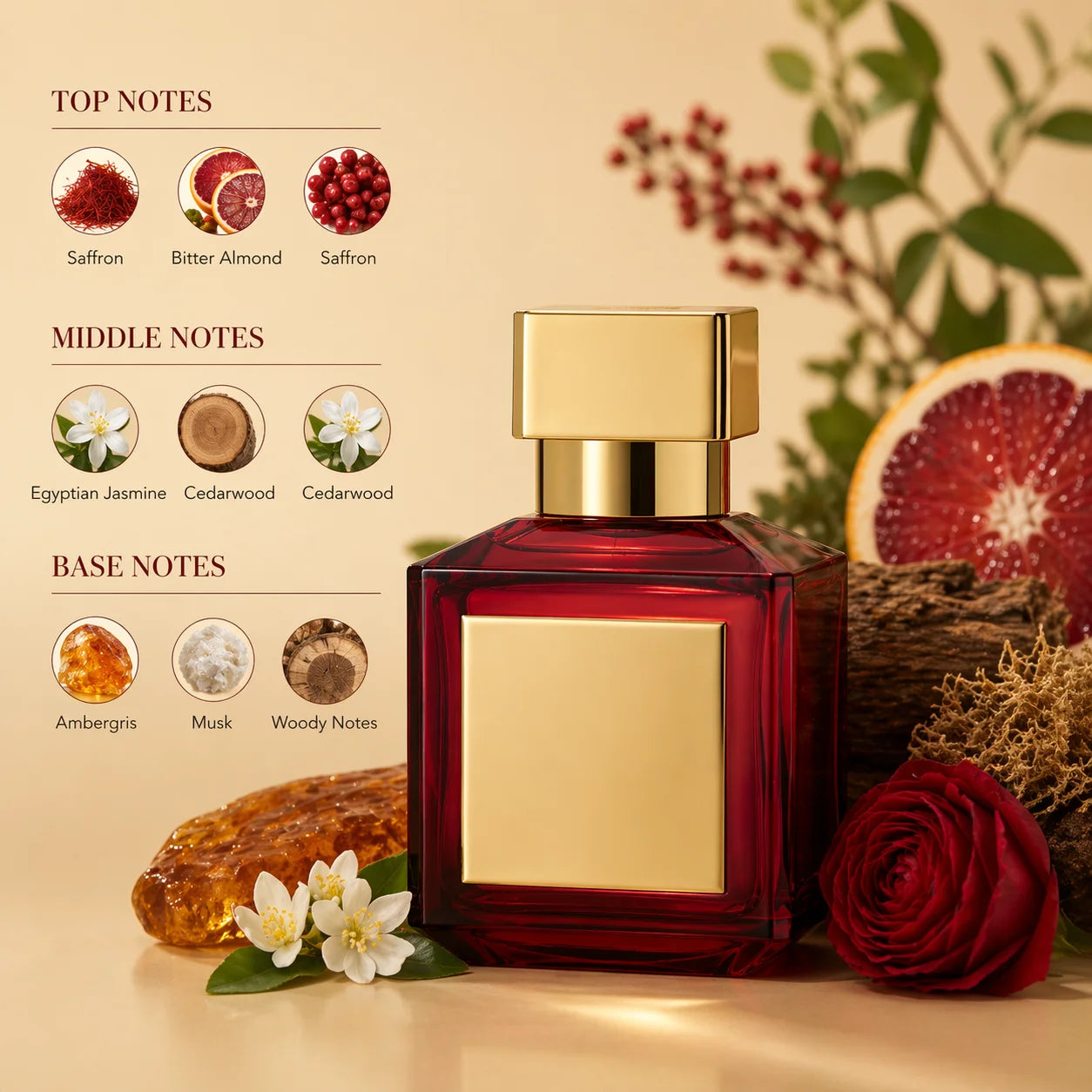 Francis Kurkdjian Baccarat Rouge 540 Eau De Parfum Luxury Fragrance Spray