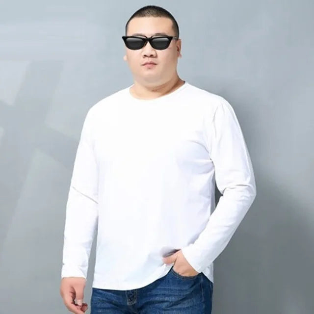 autumn winter Men women T-Shirts Long Sleeve Large Size 8XL 9XL 10XL 13XL big size tees Home underwear Cotton Loose Tops black