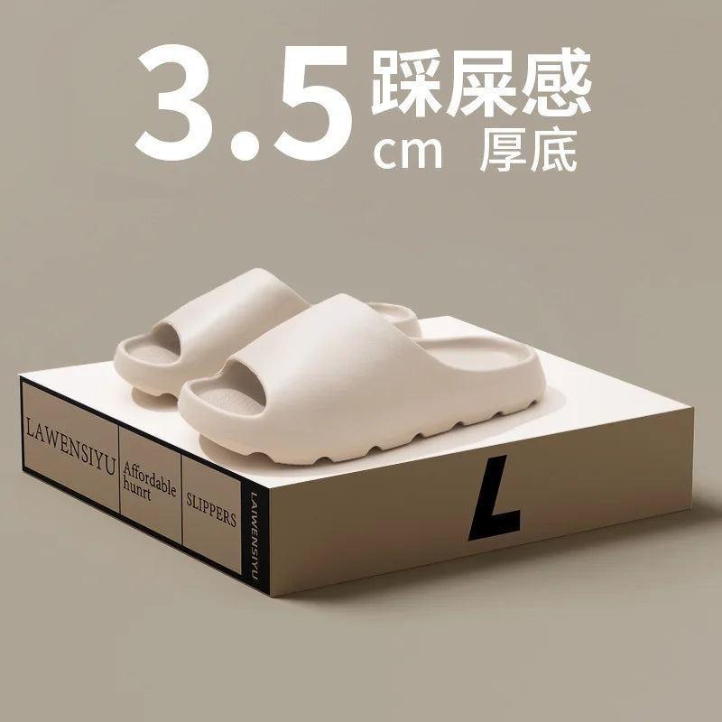 Coconut Slippers Cloud Thick-soled Sandals Summer Fashion Soft Bottom Beach Men Slippers Women's Sandals EVA Slides