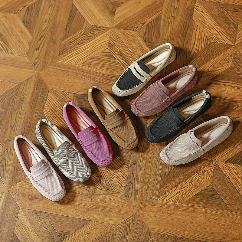 Loafers Women Summer New 's Mokasin Shoes Flat Loafers  Slip-on Flat Shoes Runway Formal Business Walk Shoes