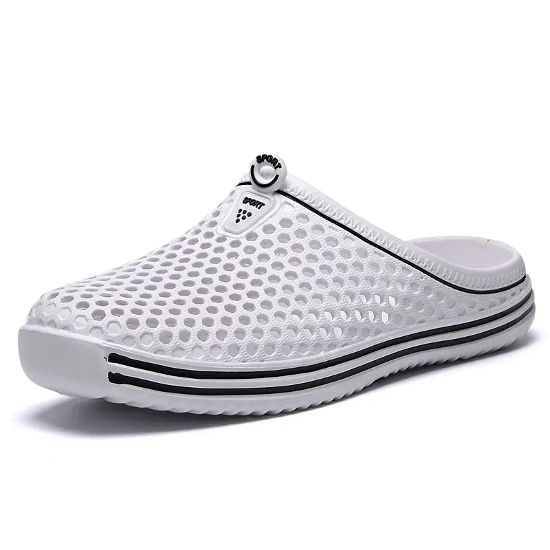 Comfortable Men Pool Sandals Summer Outdoor Beach Shoes Men Slip on Garden Clogs Casual Water Shower Slippers Unisex Zapatos