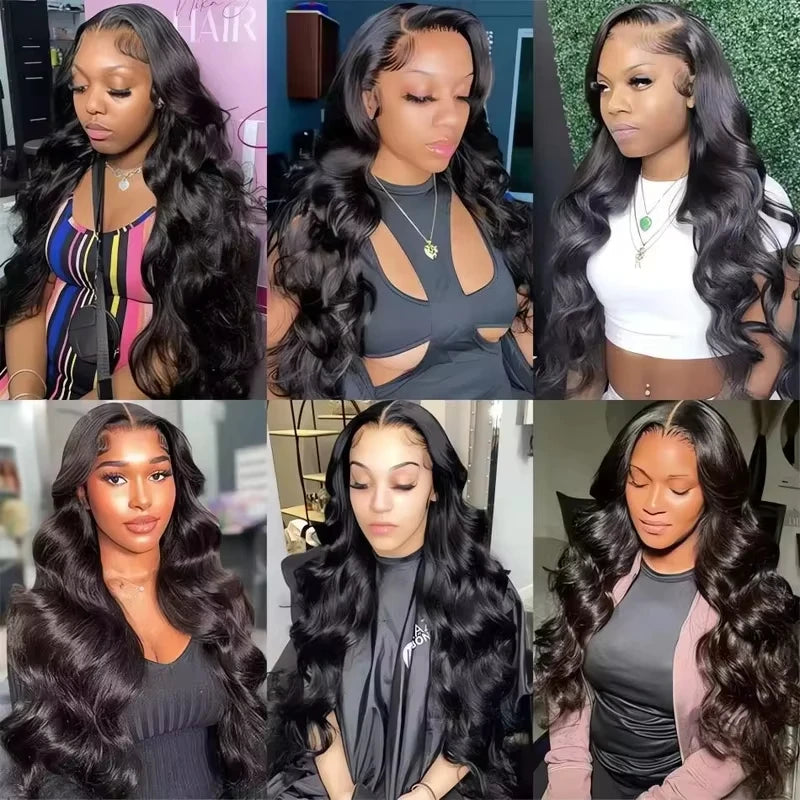 30 Inch Body Wave Human Hair Front Wig 13x6 Hd Lace Transparent Frontal wig Pre Plucked Brazilian Human Hair Wigs For Women