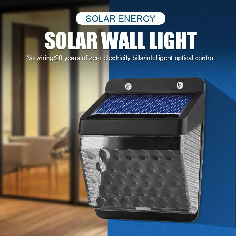 LED Solar Light PIR Motion Sensor Wall Light Outdoor Solar Lamp Waterproof Solar Powered Sunlight Street Lamp Garden Decor