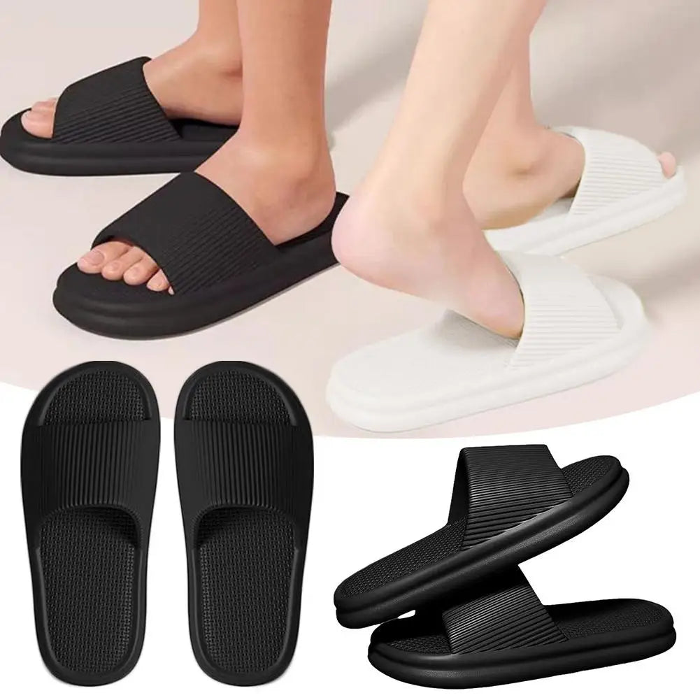 Thick Bottom Sandal Slippers Ultra-Soft Mute Indoor Slippers with Anti-Odor Technology Summer Runs Small Recommend Size Up