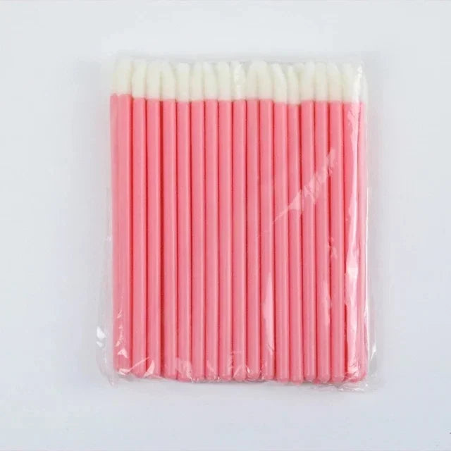 50pcs Disposable Lip Brushes Eyelash Applicator Mascara Wands Brush Lipstickers Wands  Makeup Tools EyelashExtension Supplies
