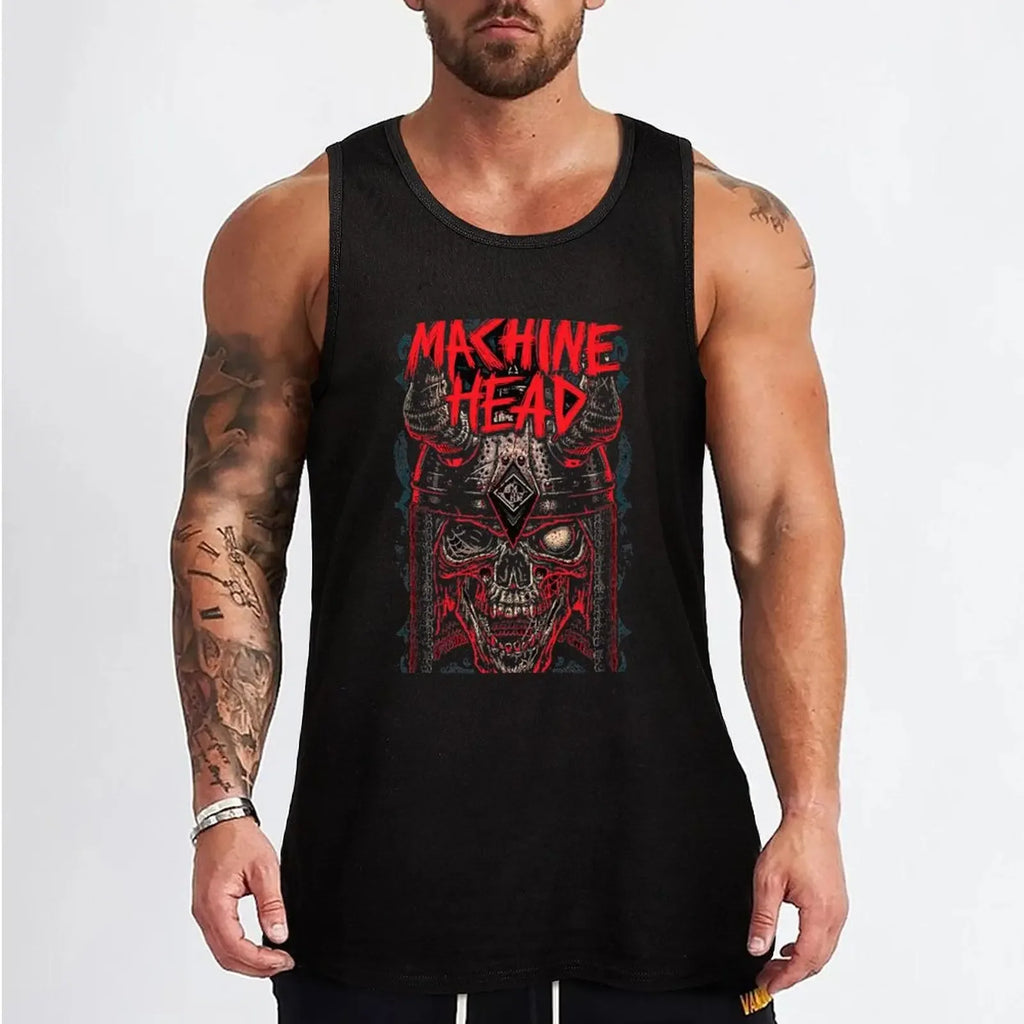 New Machine Head Tank Top Men's gym running shirt underwear