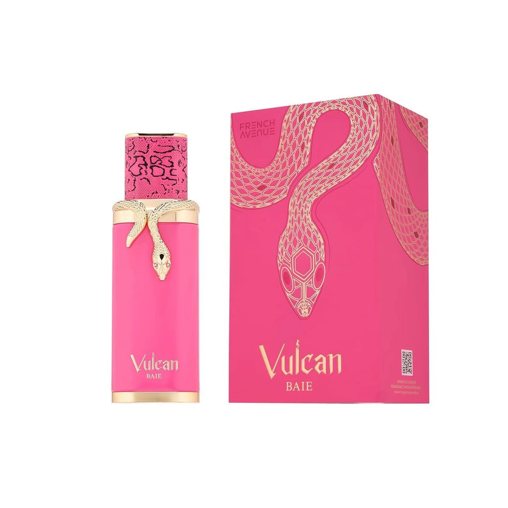 Fragrance World French Avenue Vulcan Baie Eau de Parfum Spray for Unisex – Warm Spicy & Fruity Berry Scent, Long-Lasting Fragrance, Perfect Gift, 100 ml / 3.4 fl oz