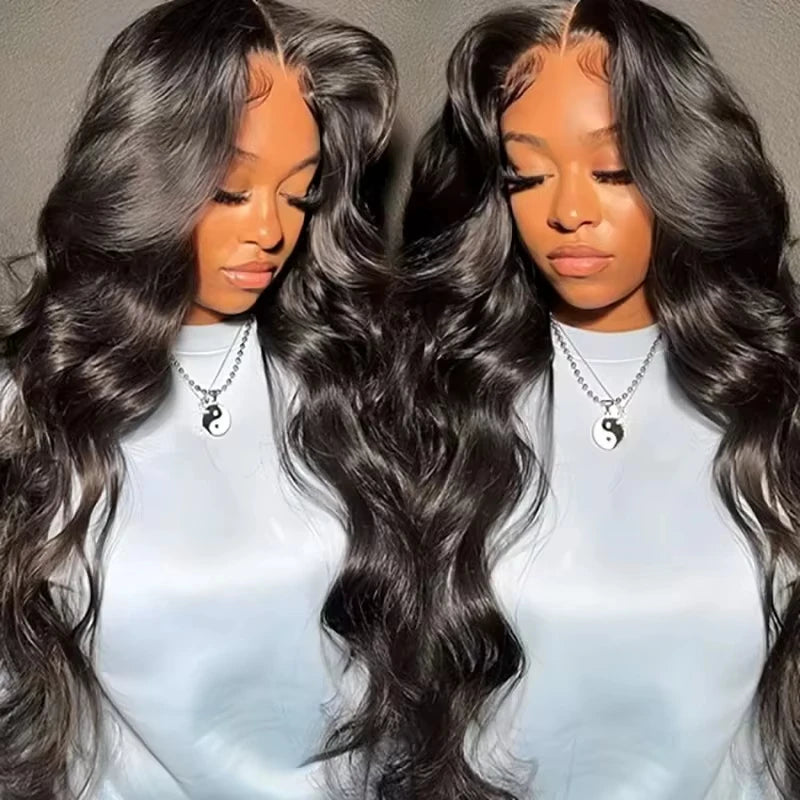 30 Inch Body Wave Human Hair Front Wig 13x6 Hd Lace Transparent Frontal wig Pre Plucked Brazilian Human Hair Wigs For Women
