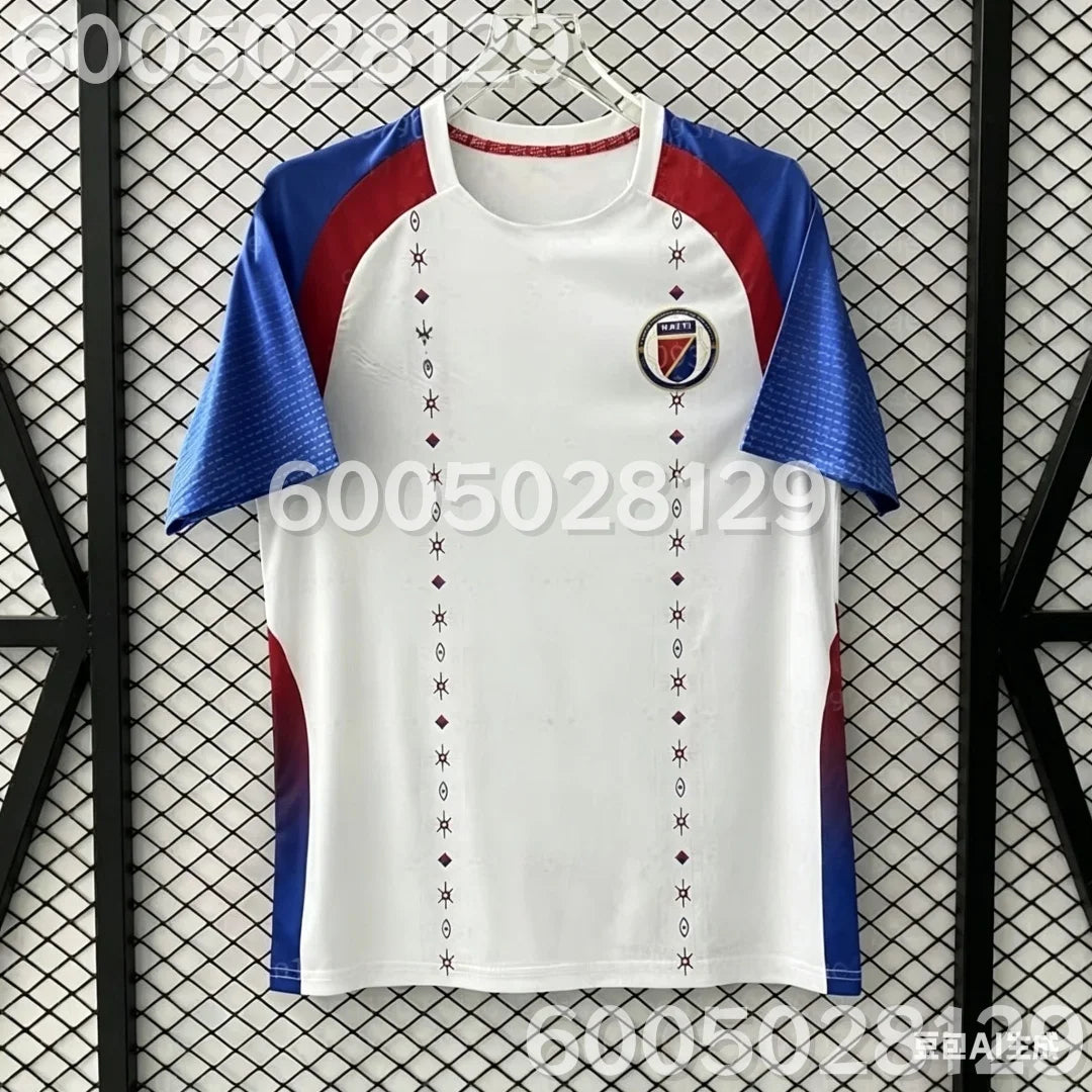 New 2026 New Parent Child Football T-shirt 3D Printed National Team Haiti Football Jersey Quick Drying Adult and Children's Tops