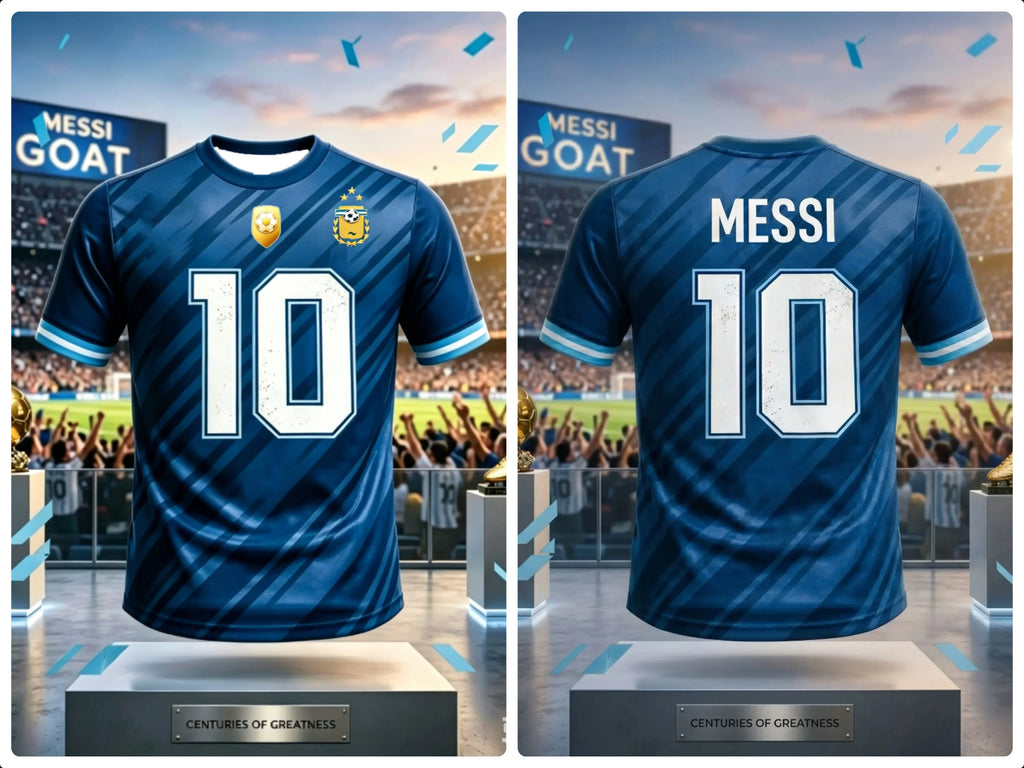 Kids Unisex Messi #10 Football Soccer Jersey Breathable Quick Dry Argentina Kid Sportswear Casual Training Fan Uniform T Shirt