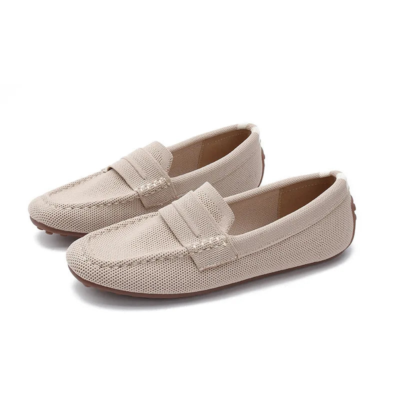 Loafers Women Summer New 's Mokasin Shoes Flat Loafers  Slip-on Flat Shoes Runway Formal Business Walk Shoes