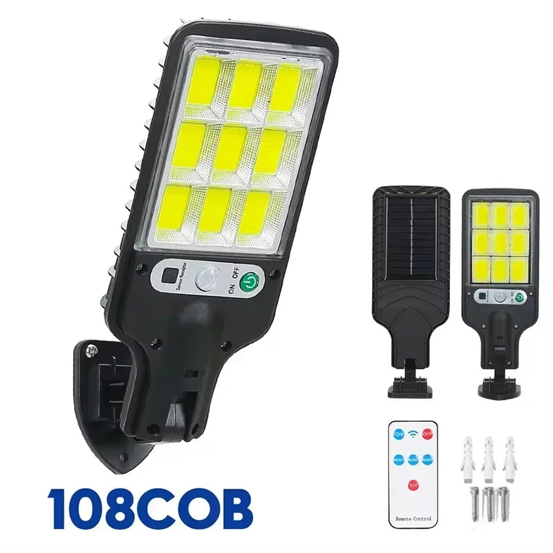 234LED Solar Outdoor Lights Motion Sensor Super Bright Remote Wall Flood Lamp Security Waterproof Patio Garden Garage 1~2pcs