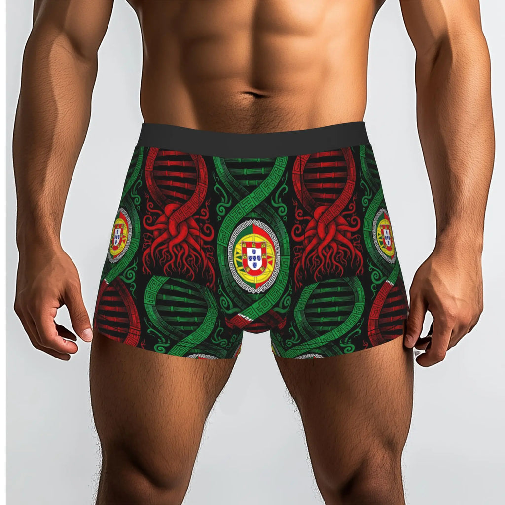 Portugal Soccer Futebol Portuguese Pride Portuguese Underpants Breathbale Panties Male Underwear Print Shorts Boxer Briefs