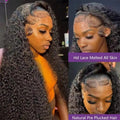 38 42 Inch 250% Density Body Wave Lace Front Wigs Human Hair 13x4 HD Lace Front Wigs Human Hair Glueless Pre Plcked Curly Human