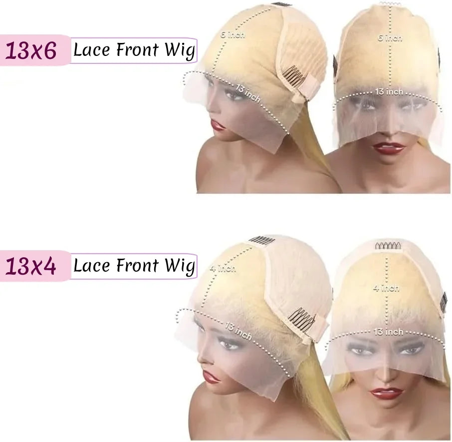 30 38 Inch Honey Blonde 13x6 HD Body Wave Lace Frontal Human Hair Wig 613 Colored Wigs 13x4 Transparen Lace Front Wig For Women