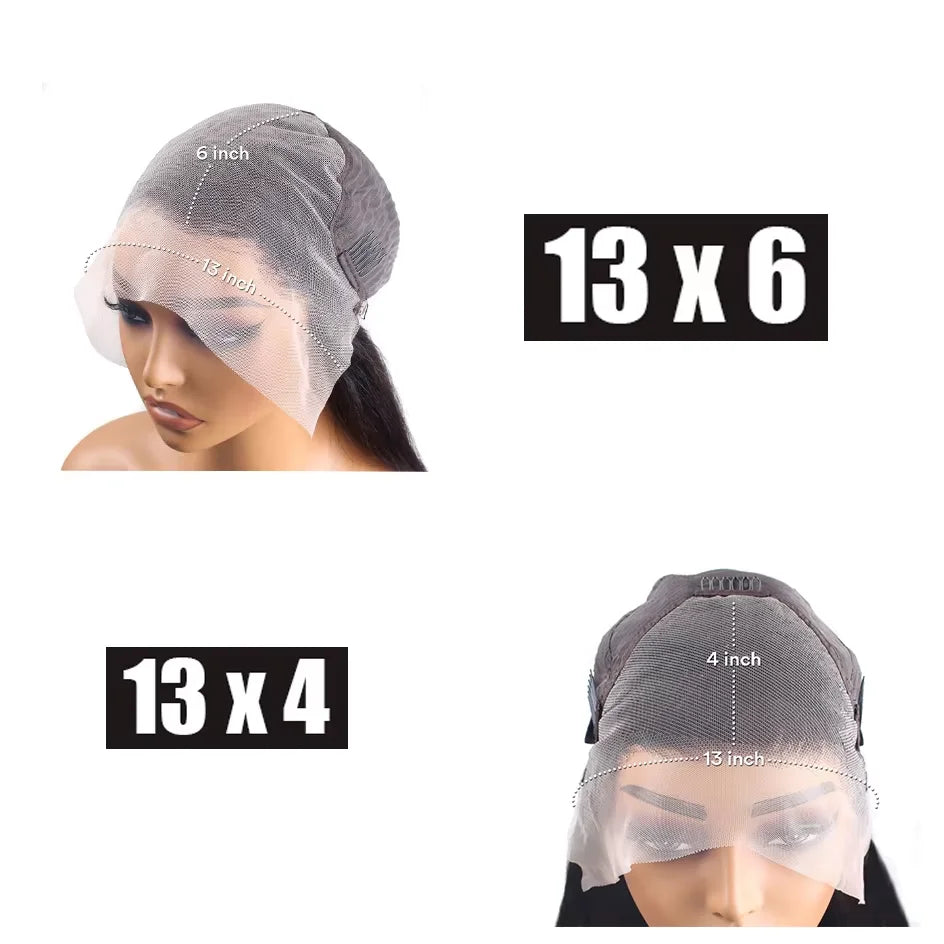 High Density  Deep Wave 13x6 13x4 Hd Lace Front Human Hair Wig Water Curly Wigs Lace Frontal Wigs Human Hair For Women