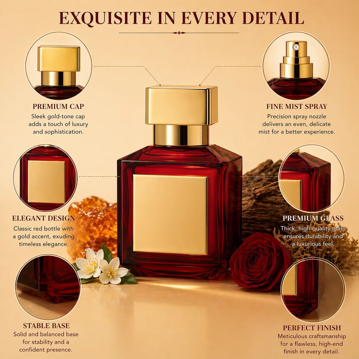 Francis Kurkdjian Baccarat Rouge 540 Eau De Parfum Luxury Fragrance Spray