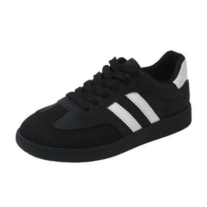 New Retro Round Head Soft Leather Shoes 2026 Spring Style Versatile Breathable Lightweight Agan Sports Shoes for Couples Sneaker