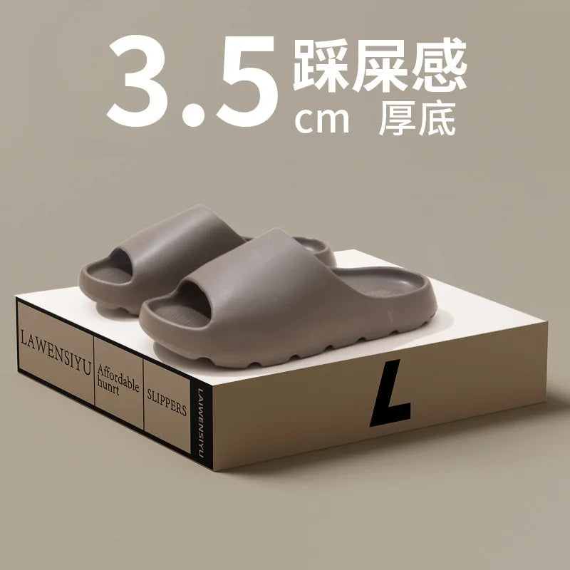 Coconut Slippers Cloud Thick-soled Sandals Summer Fashion Soft Bottom Beach Men Slippers Women's Sandals EVA Slides