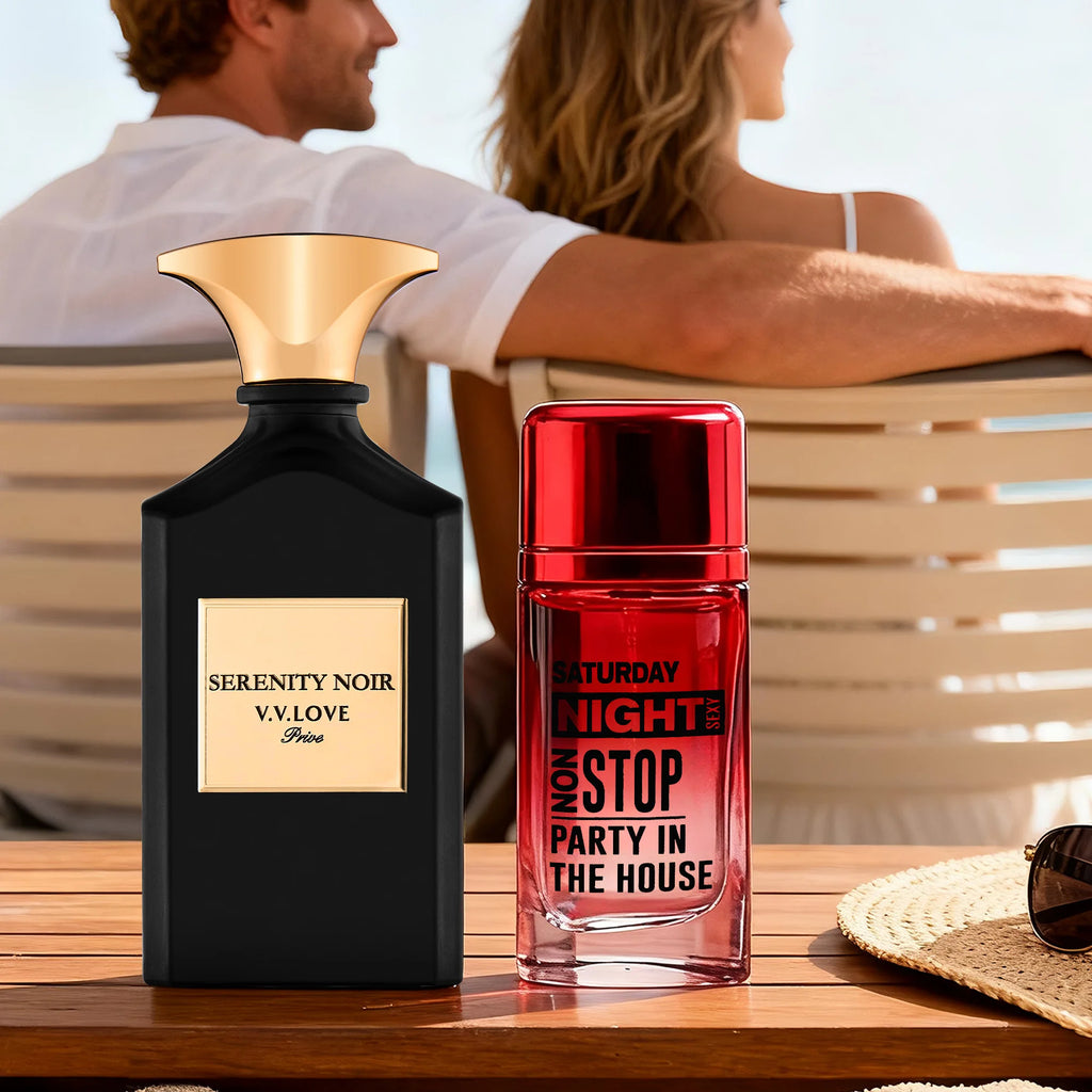 YCZ Men Eau De Toilette, Woody Aquatic Cologne-5.1Fl oz 150ml 2Pcs, Apple Lotus Cedar Musk, Long Lasting Daily Perfume