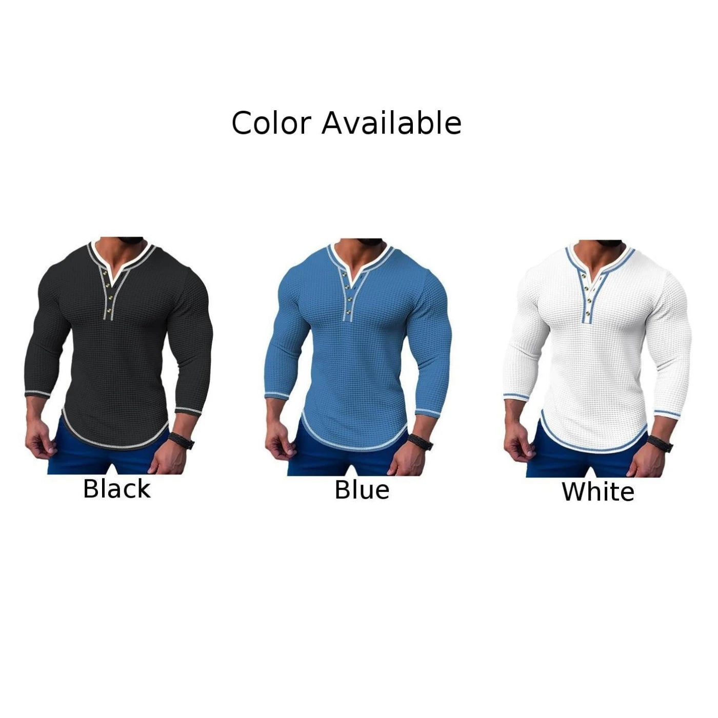 Fashion Mens Tops Mens Undershirt Regular Slim Soft Solid Color Blouse Pullover Sweatshirts T-Shirt Comfortable