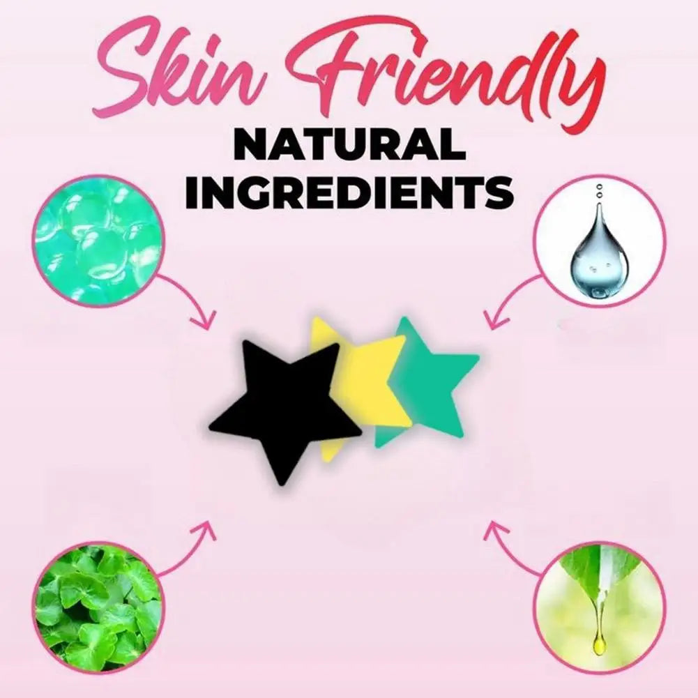 1/2Box Star Pimple Patches For Face Hydrocolloid Acne Blemish Pimple Patches Cute Stars Multicolor Hydrocolloid Acne Patch