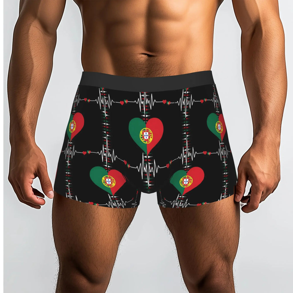Portugal Soccer Futebol Portuguese Pride Portuguese Underpants Breathbale Panties Male Underwear Print Shorts Boxer Briefs