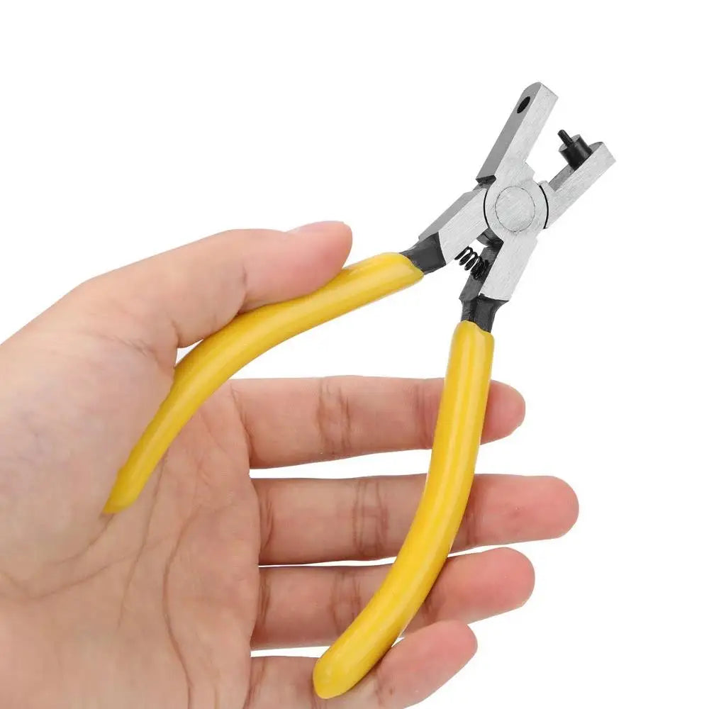 2mm Leather Belt Hole Punch Pliers Tool Mini Watch Band Punching Hole Pliers Multi-Functional Hand Plier DIY Drilling Tool