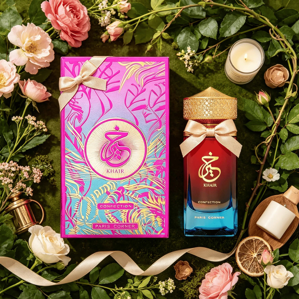2026 Fashion Trend Paris Corner Khair Confection EDP 3.4 Fl Oz, Unisex Daily Wear Perfume, Pear Jasmine Whipped Cream Vanilla Aroma