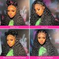 13x6 Glueless 250 Density Brazilian Deep Wave Curly HD Lace Frontal Human Hair Wig For Women Preplucked Best Hair Water Wig