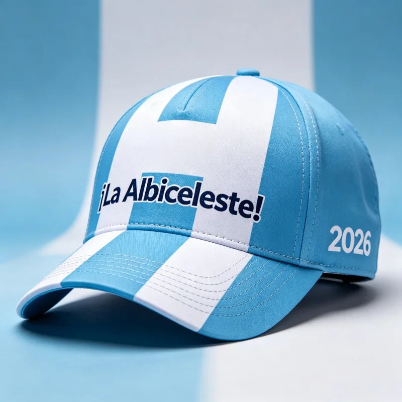 2026 Summer Argentina 3D Print Baseball Cap Quick Dry Breathable Unisex Sports Sun Hat for Football Fans Outdoor Gym Running