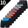 5/10 piece set of men's fashionable printed underwear, comfortable and soft boxer shorts, plus size sports base shorts