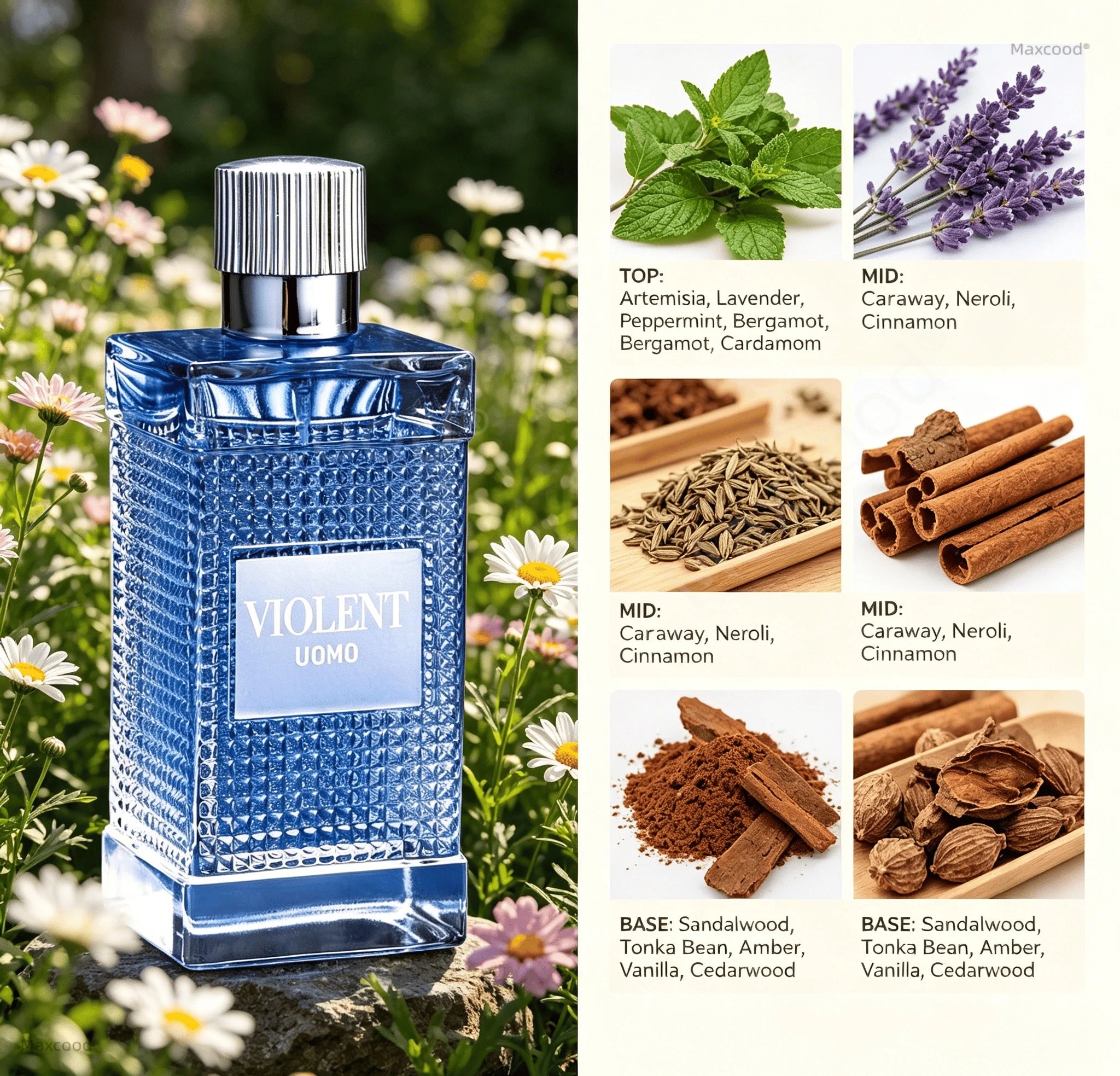 Maxcood A 3.4fl.oz Citrus Men Perfume Long lasting fragrance Unique Anniversary Perfect Gift Natural fragrance suitable for everyday use Halloween Increase Charm Confidence Dating High Quality Christmas Christmas Flirting Attract Glamour Eau De Easter