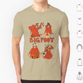 Bigfoot T Shirt Big Size 100% Cotton Bigfoot Sasquatch A Movie Cartoon Toon Retro Throwback 90s Headphones Keys Underwear Video