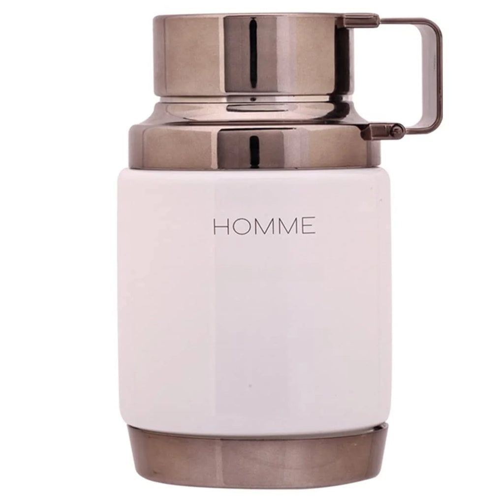 Homme White Edition for Men Eau de Parfum Spray, 3.4 Ounce, Long Lasting Scent, Ideal Gift
