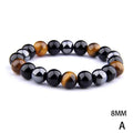 Natural Black Obsidian Hematite Tiger Eye Beads Bracelets Men for Magnetic Health Protection Women Soul Jewelry Pulsera Hombre