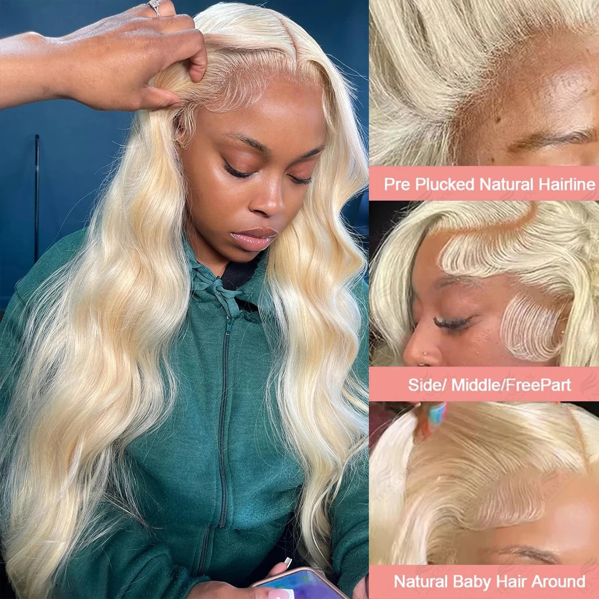 30 38 Inch Honey Blonde 13x6 HD Body Wave Lace Frontal Human Hair Wig 613 Colored Wigs 13x4 Transparen Lace Front Wig For Women
