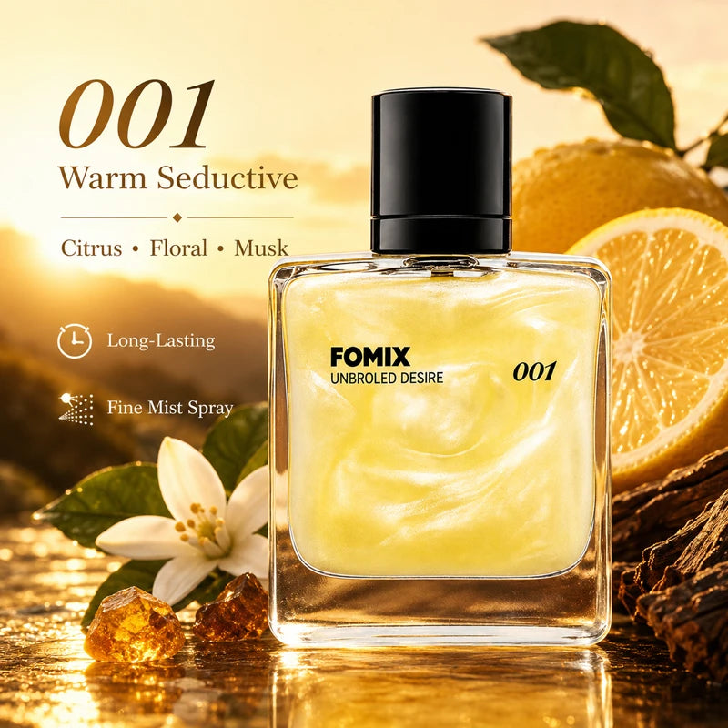 FOMIX 2PCS Men's Perfume Set, Long Lasting Fresh Ocean & Warm Seductive Eau De Parfum Spray, Citrus Floral Musk Woody Cologne, Day Night Portable Fragrance Gift for Him
