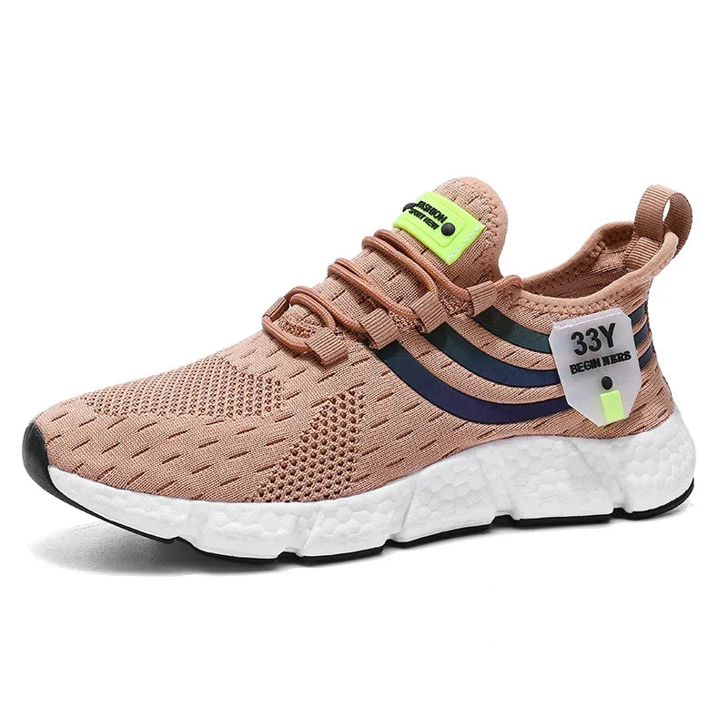 Men Casual Sport Shoes Breathable Lightweight Sneakers Outdoor Mesh Black Running Shoes Athletic Jogging Tenis Walking Shoes