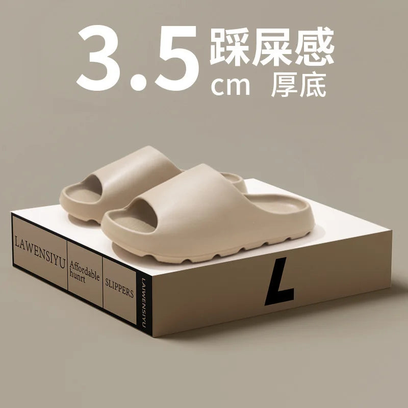 Coconut Slippers Cloud Thick-soled Sandals Summer Fashion Soft Bottom Beach Men Slippers Women's Sandals EVA Slides