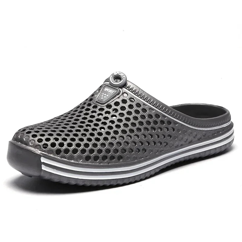 Comfortable Men Pool Sandals Summer Outdoor Beach Shoes Men Slip on Garden Clogs Casual Water Shower Slippers Unisex Zapatos