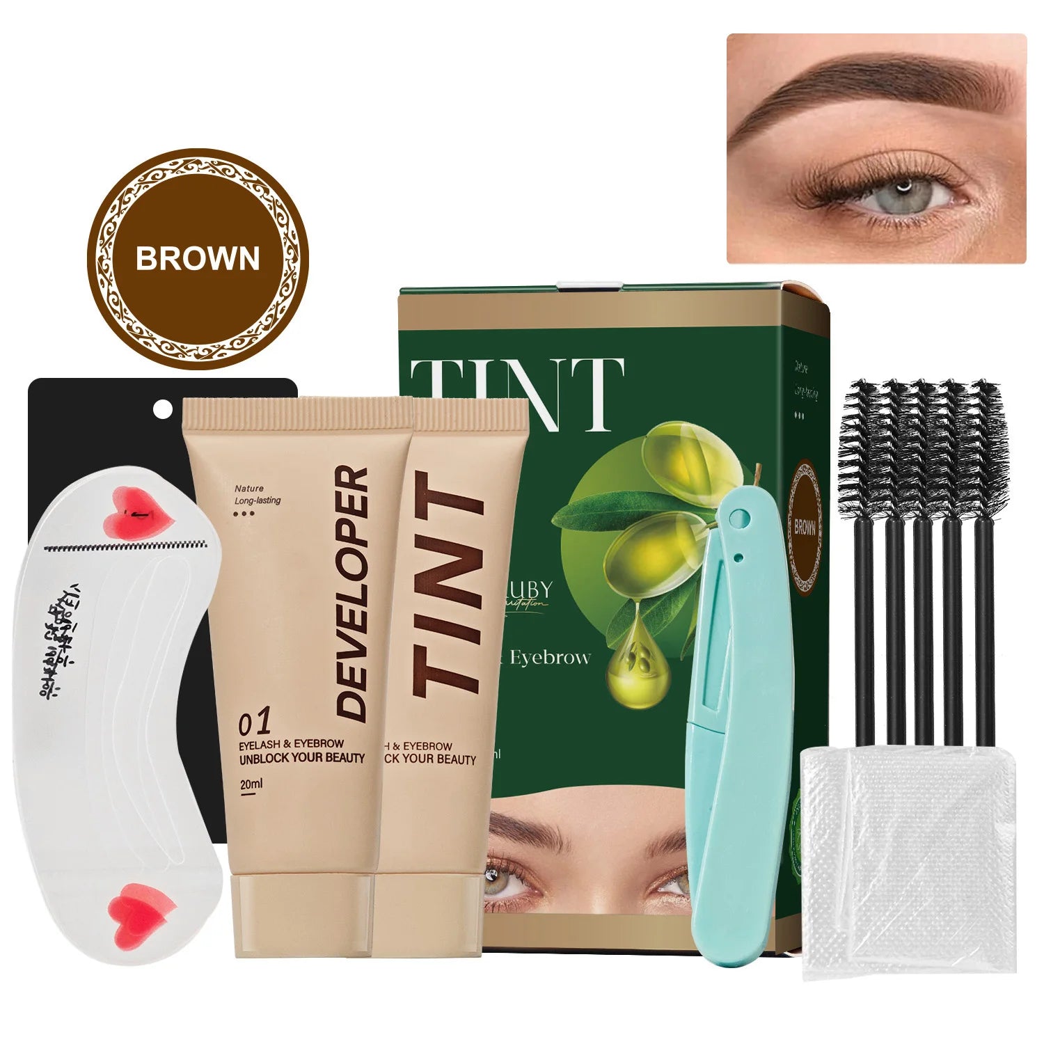 Lash Lift Kit,Eyelash Perm Kit,Lash Lift &Tint Kit Professional Eyebrows Dye Lash Extension Set Semi-Permanent