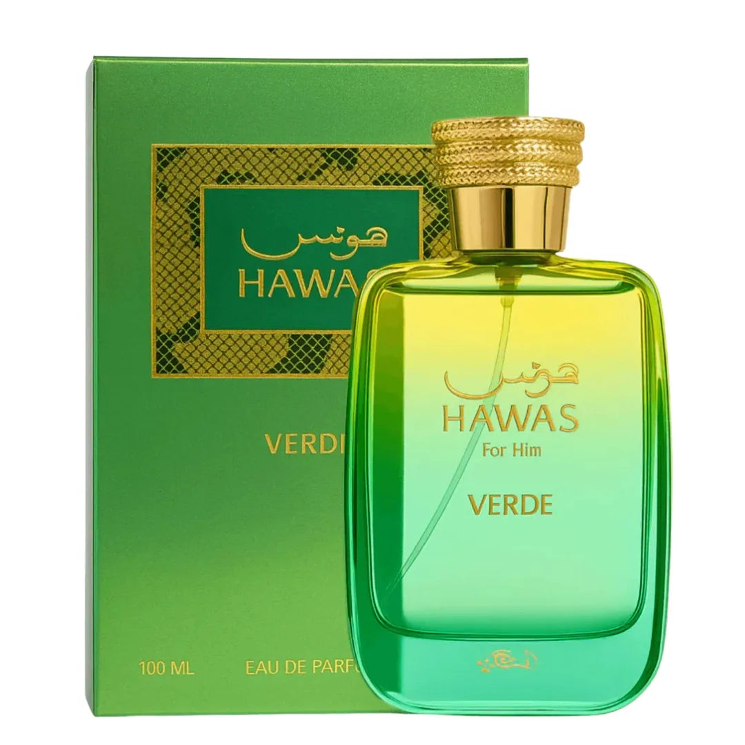 Rasasi Hawas Verde For Him Men's Perfume 100ml Long Lasting Scent for Daily Wear