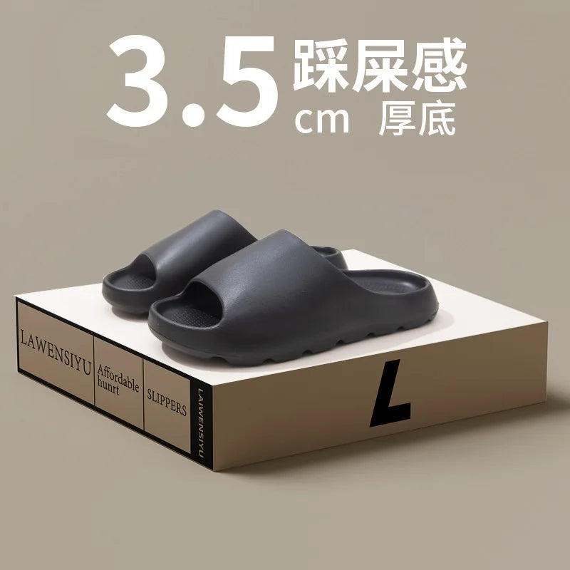 Coconut Slippers Cloud Thick-soled Sandals Summer Fashion Soft Bottom Beach Men Slippers Women's Sandals EVA Slides