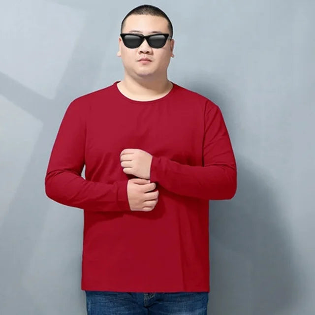 autumn winter Men women T-Shirts Long Sleeve Large Size 8XL 9XL 10XL 13XL big size tees Home underwear Cotton Loose Tops black