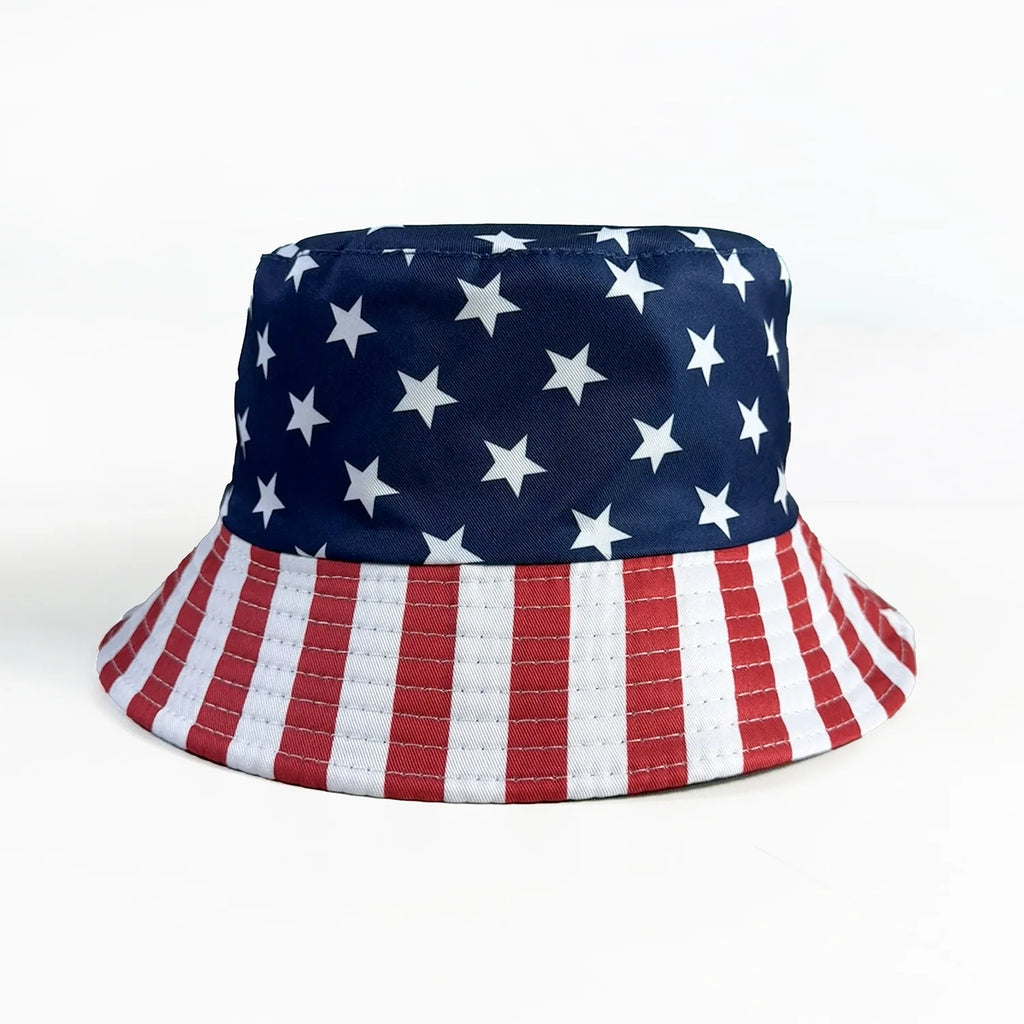 2026 Football Cup USA Hat American Flag Stars and Stripes Bucket Hats Kids Outdoor Outing Shading Soccer Basin Caps
