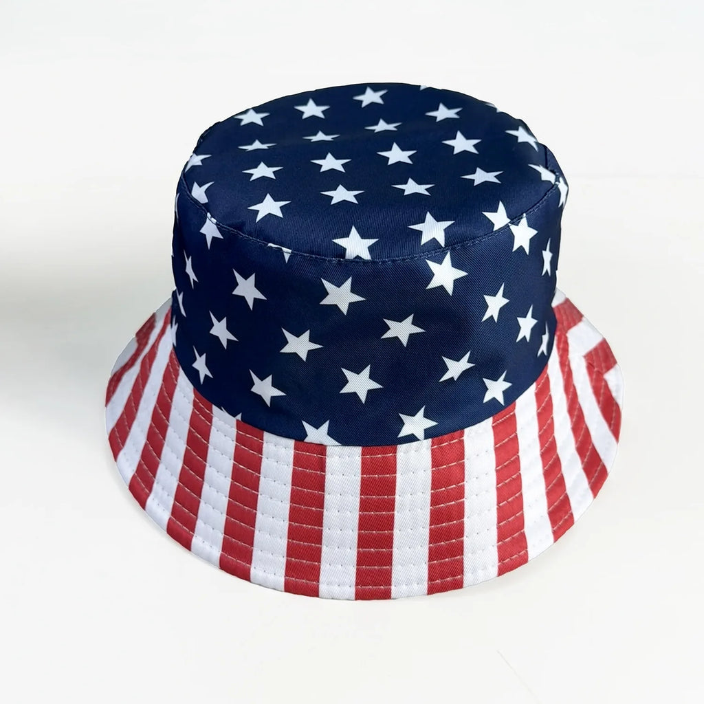 2026 Football Cup USA Hat American Flag Stars and Stripes Bucket Hats Kids Outdoor Outing Shading Soccer Basin Caps